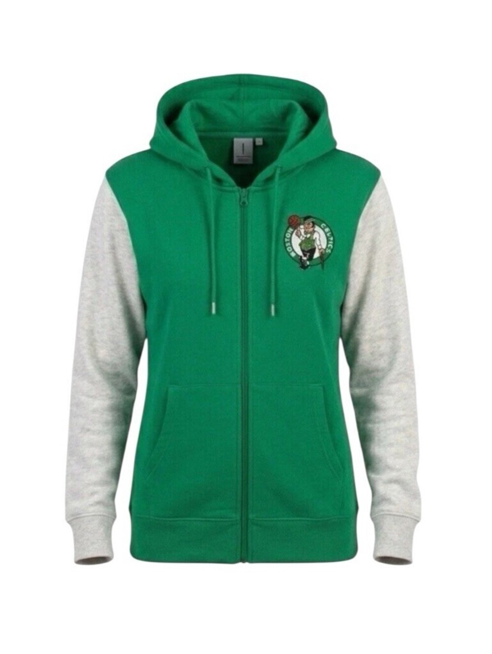 Boston Celtics Men’s Full Zip Hoodie Green/Cream NBA Ultra Game Size 2XL, NEW